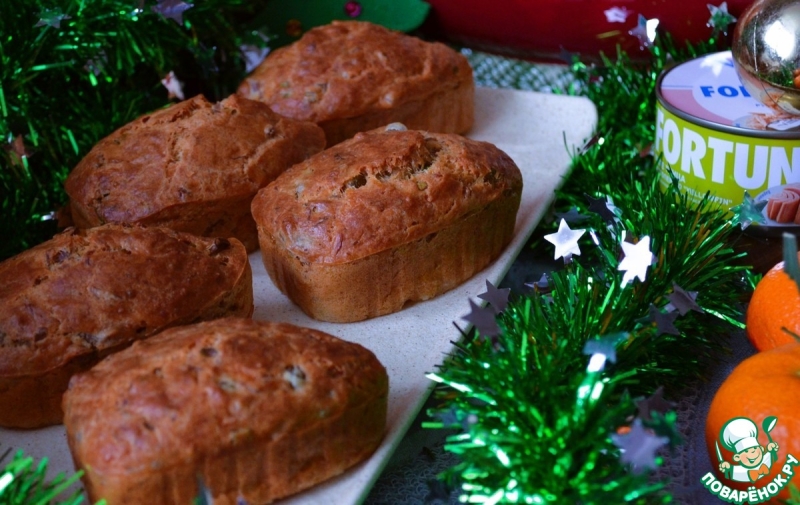 Сырные кексы с тунцом и горошком