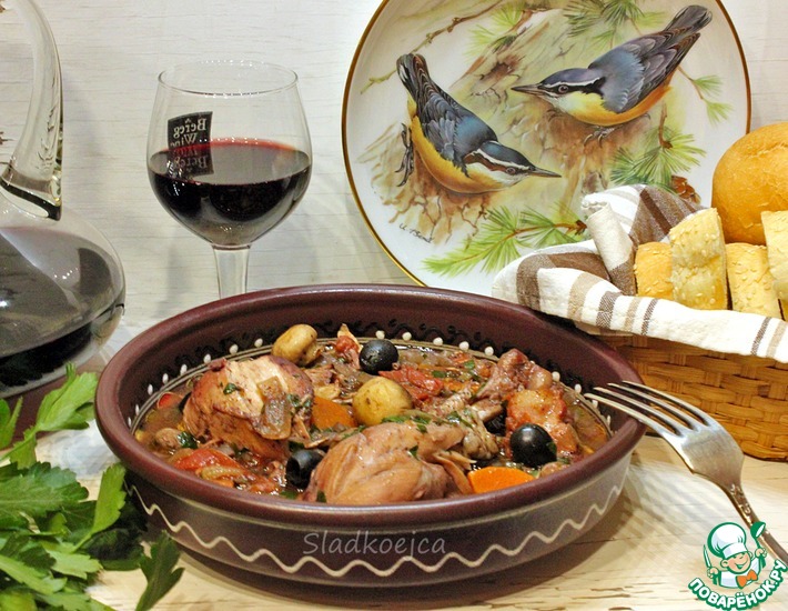 Петух по-бургундски ( «Coq au vin»)