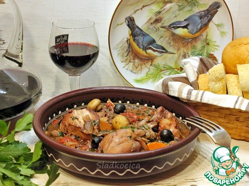 Петух по-бургундски ( «Coq au vin»)